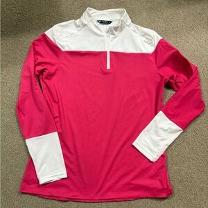 Club Pink Pony Mackinaw Island Quarter-Zip in hot pink